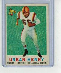 Urban Henry #17 Football Cards 1959 Topps CFL Prices