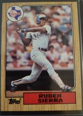 Ruben Sierra #261 Baseball Cards 1987 Topps Prices
