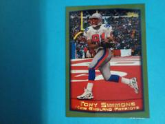 Tony Simmons [Collection] #52 Football Cards 1999 Topps Prices