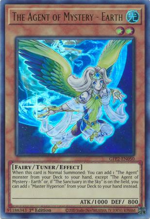 The Agent of Mystery - Earth [1st Edition] GFP2-EN050 YuGiOh Ghosts From the Past: 2nd Haunting