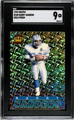 Pacific Prisms Gold Barry Sanders #100 | Barry Sanders [Gold] Football Cards 1994 Pacific Prisms