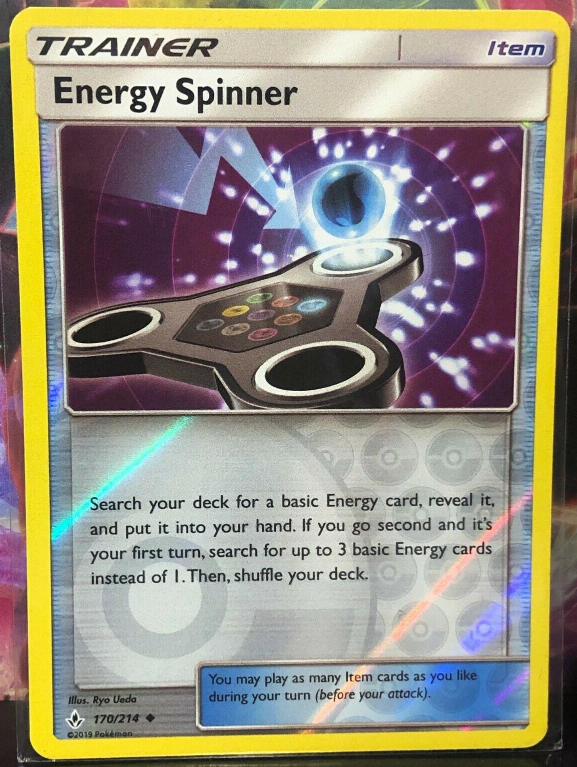 Energy Spinner [Reverse Holo] #170 Pokemon Unbroken Bonds