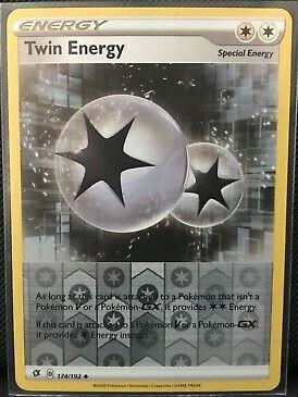 Twin Energy [Reverse Holo] #174 Pokemon Rebel Clash