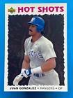 Juan Gonzalez #15 Baseball Cards 1993 Upper Deck Prices