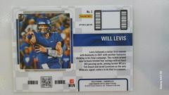 Back  | Will Levis Football Cards 2023 Panini Chronicles Draft Picks Contenders Optic