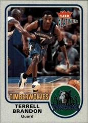 Terrell Brandon #78 Basketball Cards 2002 Fleer Platinum Prices