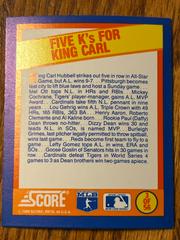 Five K’s For King Carl Baseball Cards 1989 Score Magic Motion Trivia A Year to Remember Prices