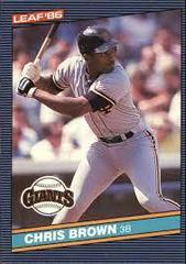 Chris Brown #215 Baseball Cards 1986 Leaf Prices
