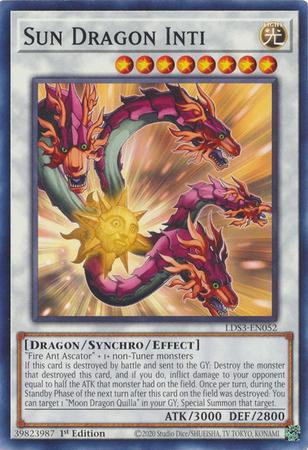 Sun Dragon Inti LDS3-EN052 YuGiOh Legendary Duelists: Season 3