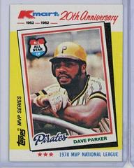 Dave Parker [MVP National League] Baseball Cards 1982 Kmart Prices