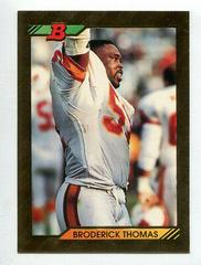 Broderick Thomas [Foil] Football Cards 1992 Bowman Prices