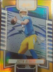 Justin Herbert [Spectrum Gold] #1 Football Cards 2023 Panini Absolute Prices