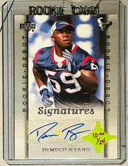 DeMeco Ryans [Autograph] #219 Football Cards 2006 Upper Deck Rookie Debut Prices