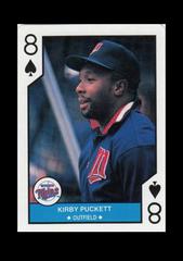 Kirby Puckett [8 of Spades Silver] Baseball Cards 1990 U.S. Playing Card All Stars Prices
