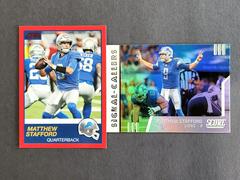 Matthew Stafford [Red] #SC-14 Football Cards 2019 Panini Score Signal Callers Prices