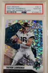 Trevor Lawrence [No Huddle Silver] #301-V Football Cards 2021 Panini Mosaic Rookie Variations Prices