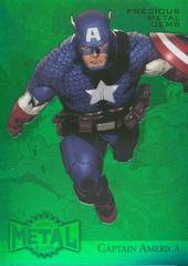 Captain America [Green] Marvel 2015 Fleer Retro Metal Prices