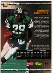 Back | Adrian Murrell Football Cards 1995 Pro Line