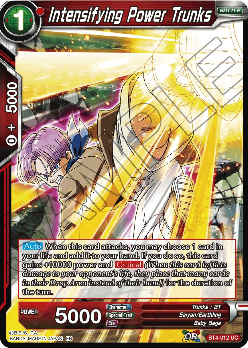 Intensifying Power Trunks [Reprint] BT4-012 Dragon Ball Super Battle Evolution Booster