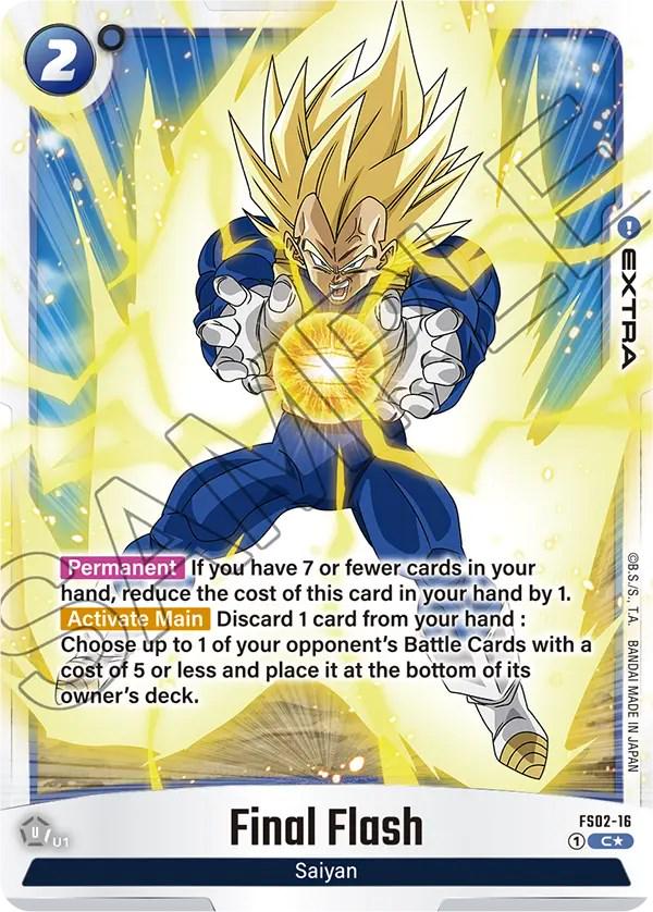 Final Flash [Bonus Pack Alternate Art Holo] FS02-16 Dragon Ball Fusion World Starter Deck: Vegeta