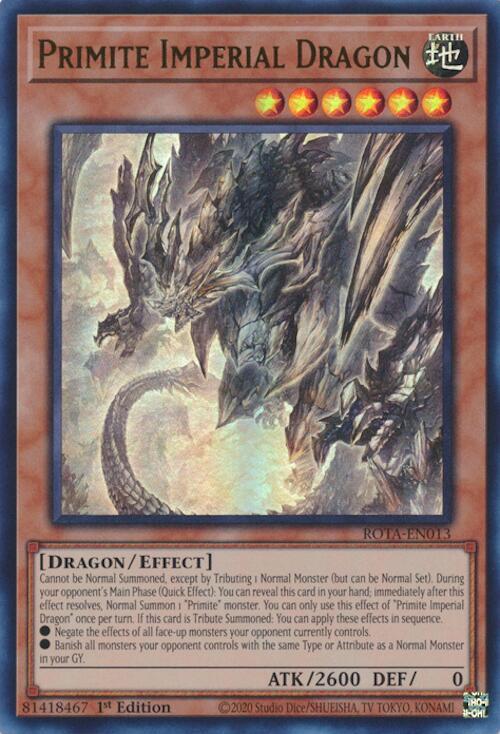 Primite Imperial Dragon ROTA-EN013 YuGiOh Rage of the Abyss