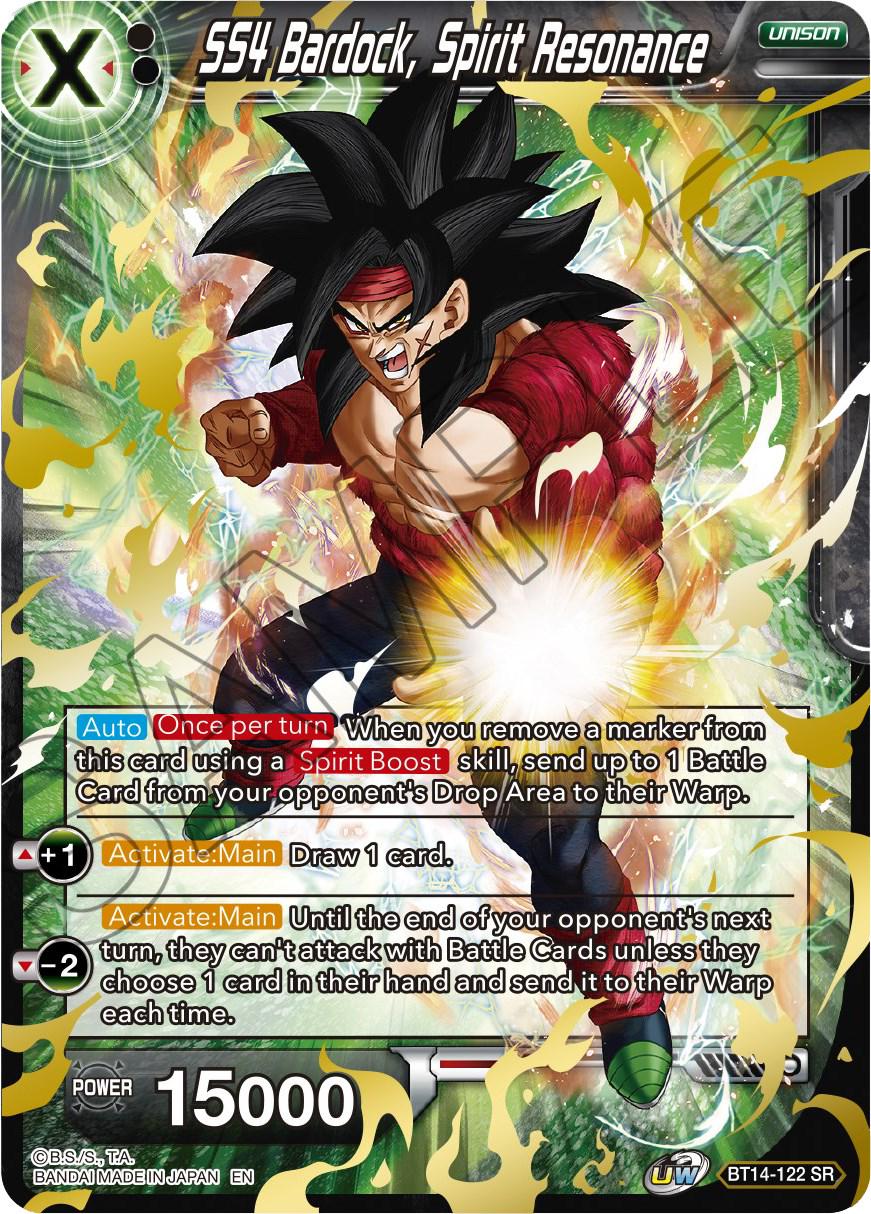 SS4 Bardock, Spirit Resonance BT14-122 Dragon Ball Super Cross Spirits