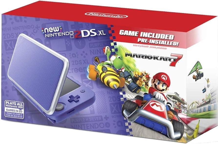 New Nintendo 2DS XL Purple + Silver [Mario Kart 7 Pre-installed] Nintendo 3DS