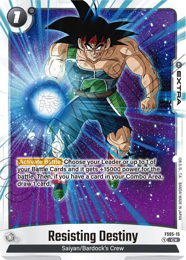 Resisting Destiny [Bonus Pack Alternate Art Holo] FS05-15 Dragon Ball Fusion World Starter Deck: Bardock