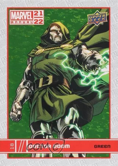 Doctor Doom [Green] #18 Marvel 2021 Upper Deck Annual