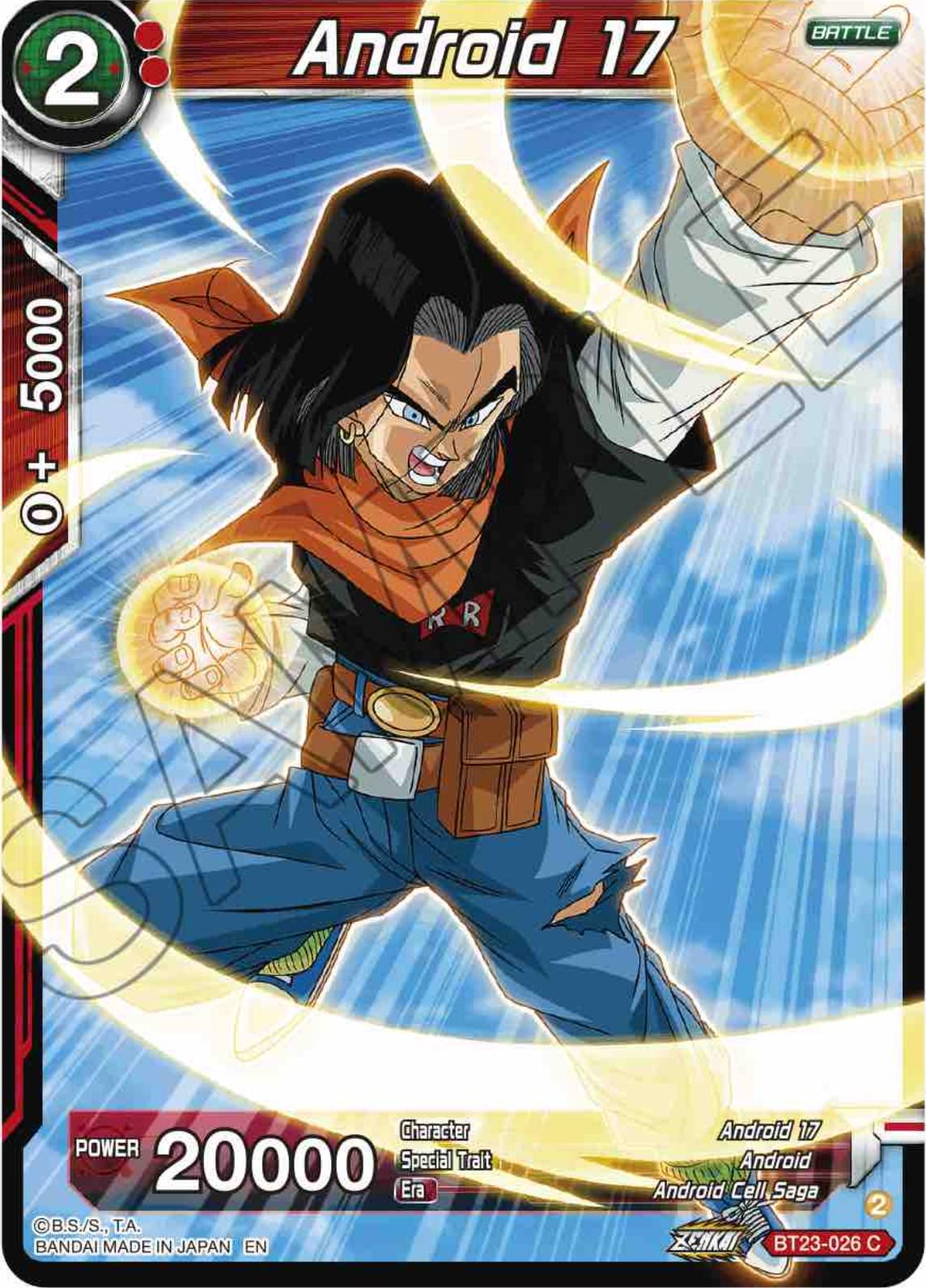 Android 17 BT23-026 Dragon Ball Super Perfect Combination