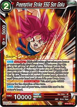 Preemptive Strike SSG Son Goku BT6-004_PR Dragon Ball Super Series 6 Pre-Release Promos