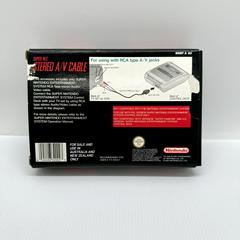 Box-Rear | SNES AV Cable Super Nintendo