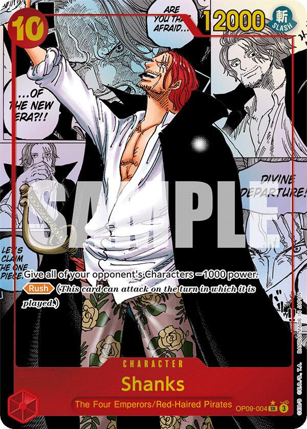 Shanks [Parallel Foil] OP09-004 One Piece Emperors in the New World