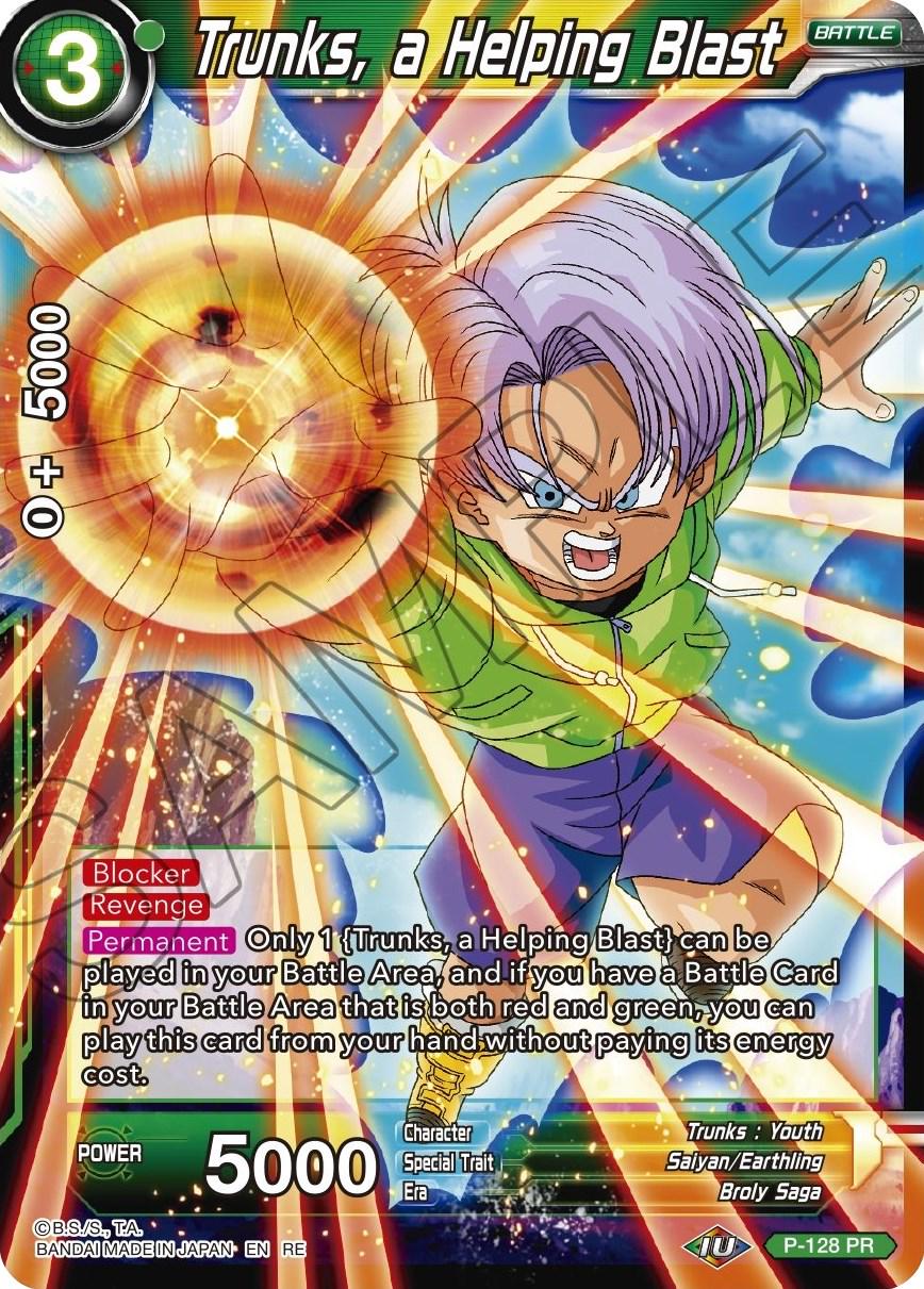 Trunks, a Helping Blast P-128 Dragon Ball Super Mythic Booster