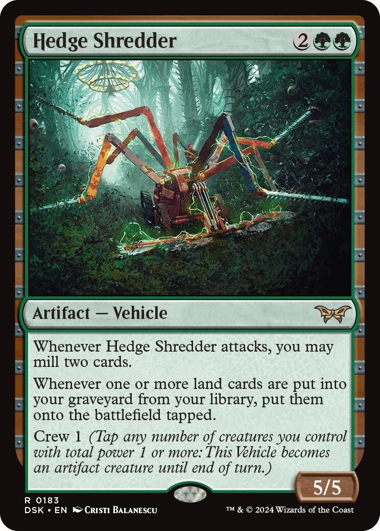 Hedge Shredder [Foil] #183 Magic Duskmourn: House of Horror