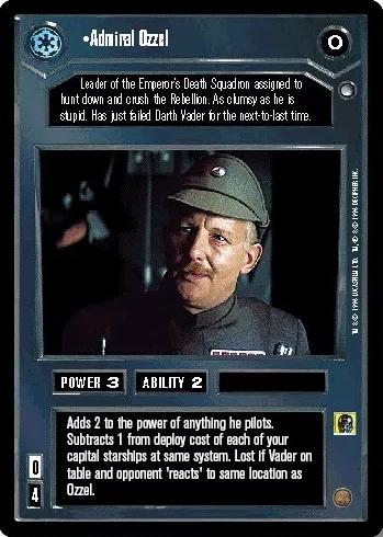 Admiral Ozzel [Limited] Star Wars CCG Hoth