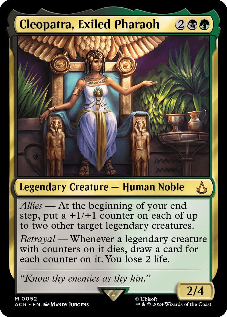 Cleopatra, Exiled Pharaoh [Foil] #52 Magic Assassin's Creed