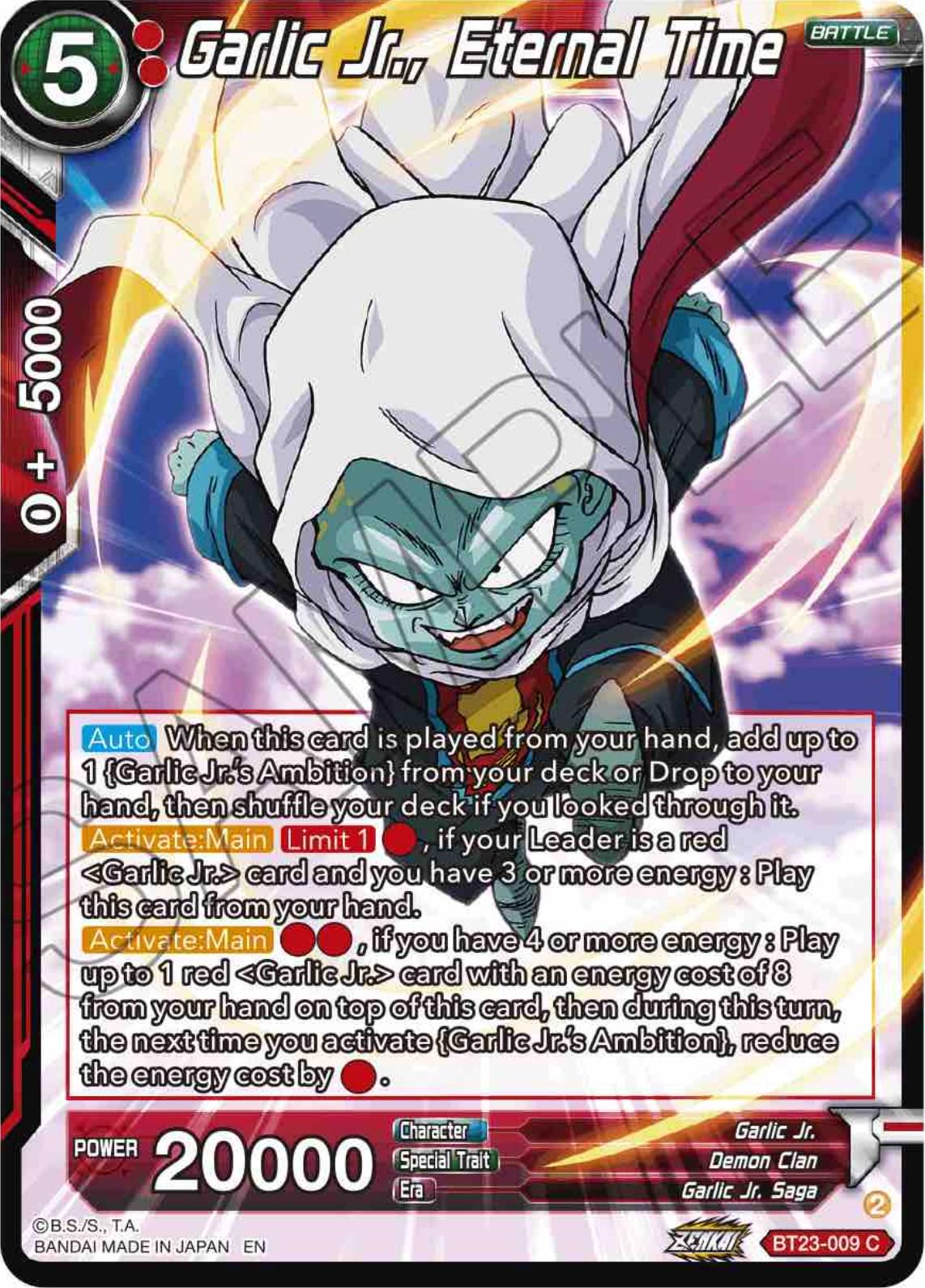 Garlic Jr., Eternal Time [Foil] BT23-009 Dragon Ball Super Perfect Combination