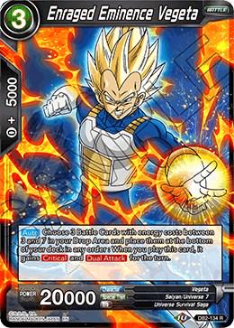 Enraged Eminence Vegeta DB2-134 Dragon Ball Super Divine Multiverse