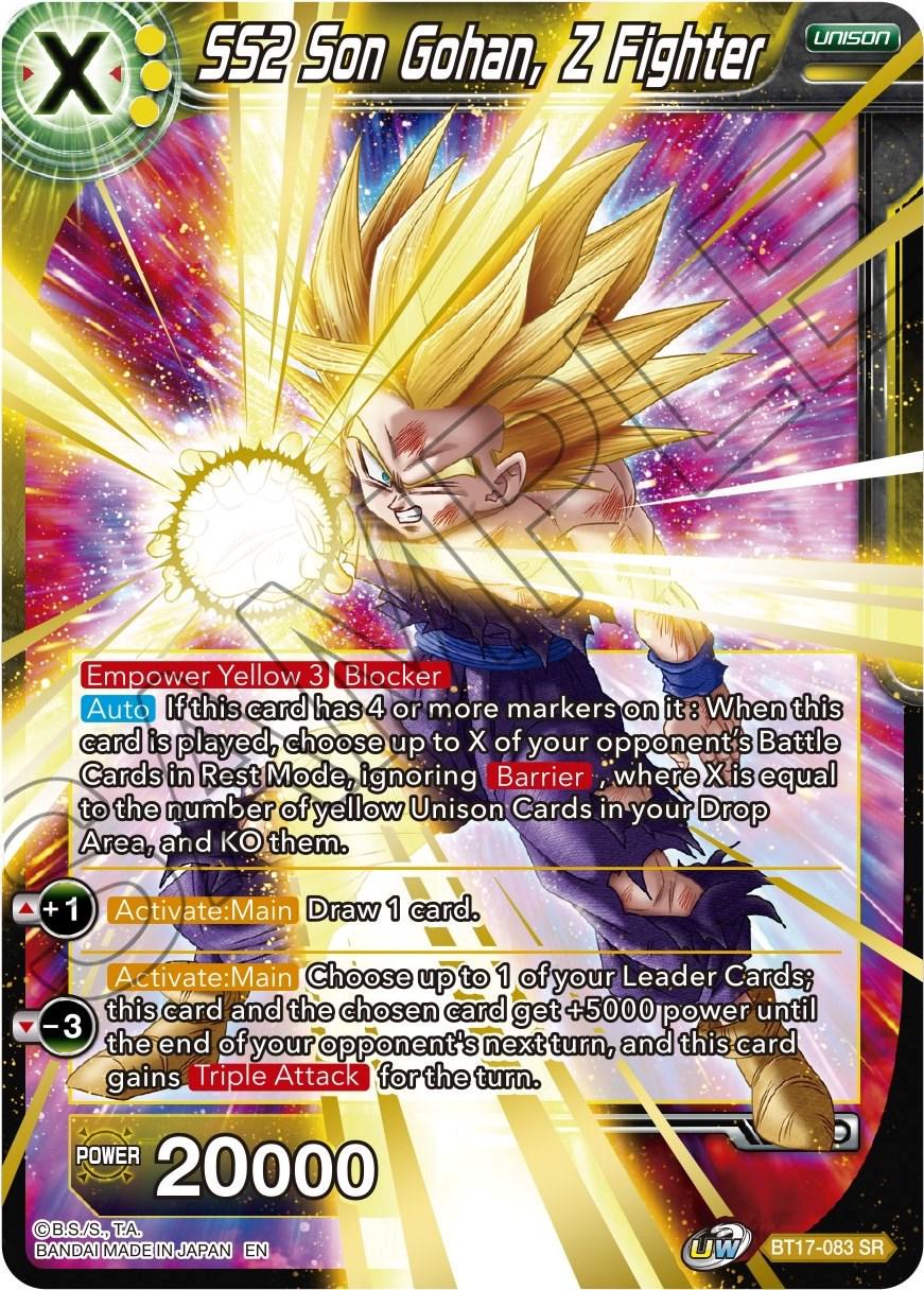 SS2 Son Gohan, Z Fighter BT17-083 Dragon Ball Super Ultimate Squad