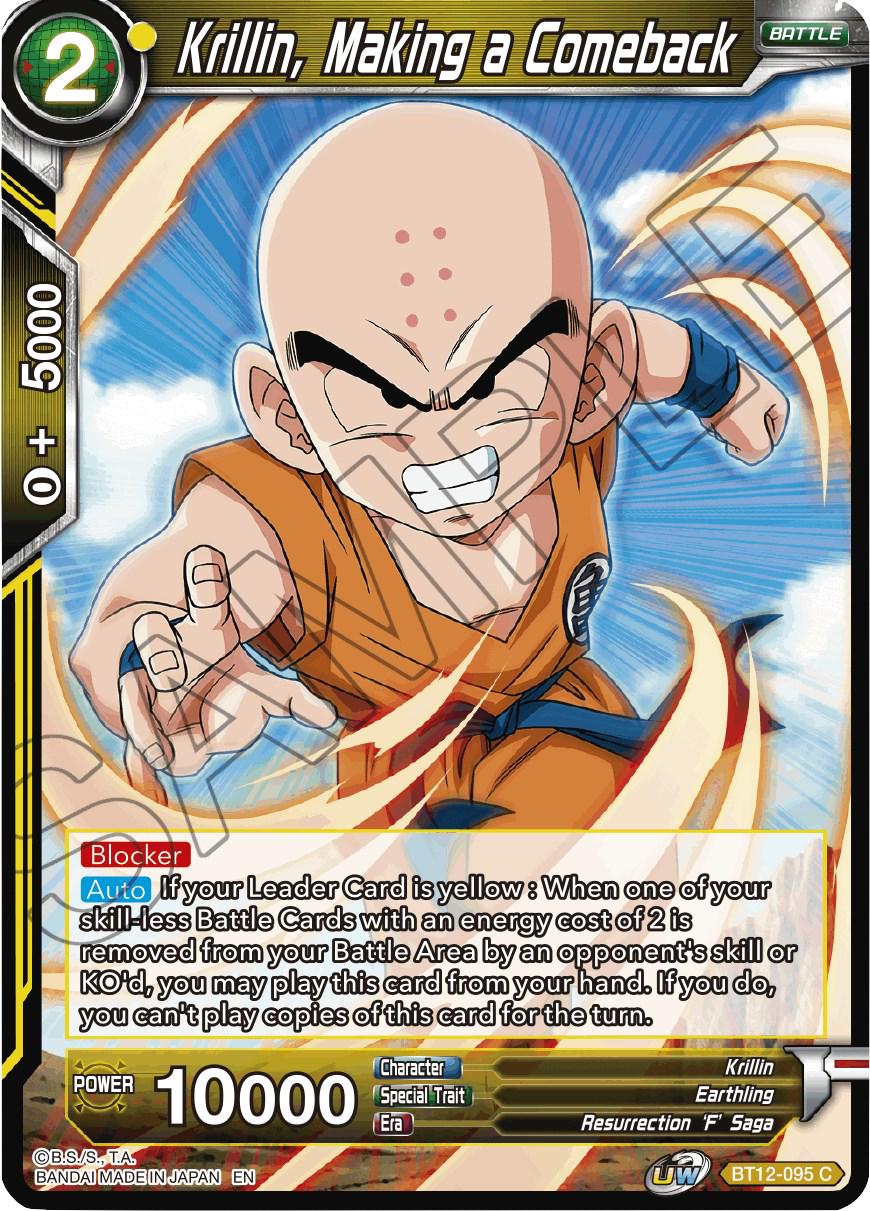 Krillin, Making a Comeback BT12-095 Dragon Ball Super Vicious Rejuvenation