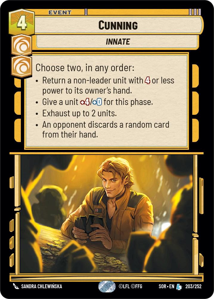 Cunning [Foil] #203 Star Wars Unlimited: Spark of Rebellion