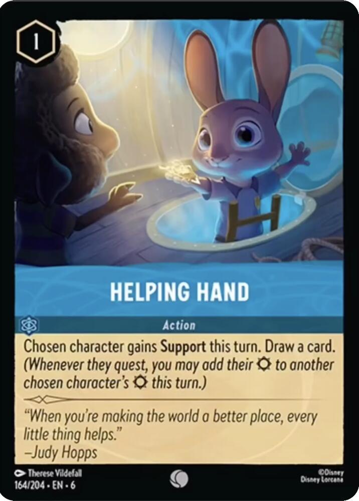 Helping Hand  [Foil] #164 Lorcana Azurite Sea