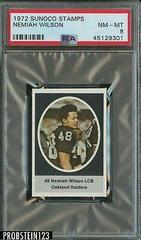 Nemiah Wilson Football Cards 1972 Sunoco Stamps Prices