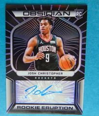 Josh Christopher [Purple] #RES-JCT Basketball Cards 2021 Panini Obsidian Rookie Eruption Signatures Prices