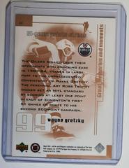 Backside | 51 Game Points Streak Hockey Cards 1999 Upper Deck Wayne Gretzky Living Legend