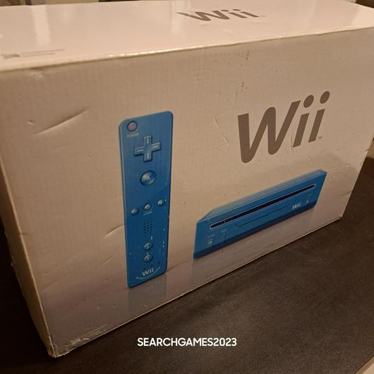 Blue Nintendo Wii System photo