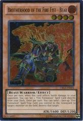 Brotherhood of the Fire Fist - Bear [Ultimate Rare] YuGiOh Cosmo Blazer Prices
