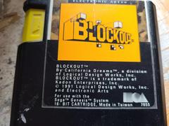Cartridge (Front) | Blockout Sega Genesis