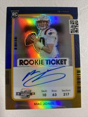 Mac Jones [Autograph Variation Gold] #109 Football Cards 2021 Panini Contenders Optic Prices